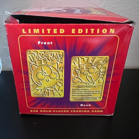 Limited 23k Gold Plated Vintage Y2K Pokémon Jiggypuff Gold-Plated Trading Card - Picture 6 of 11